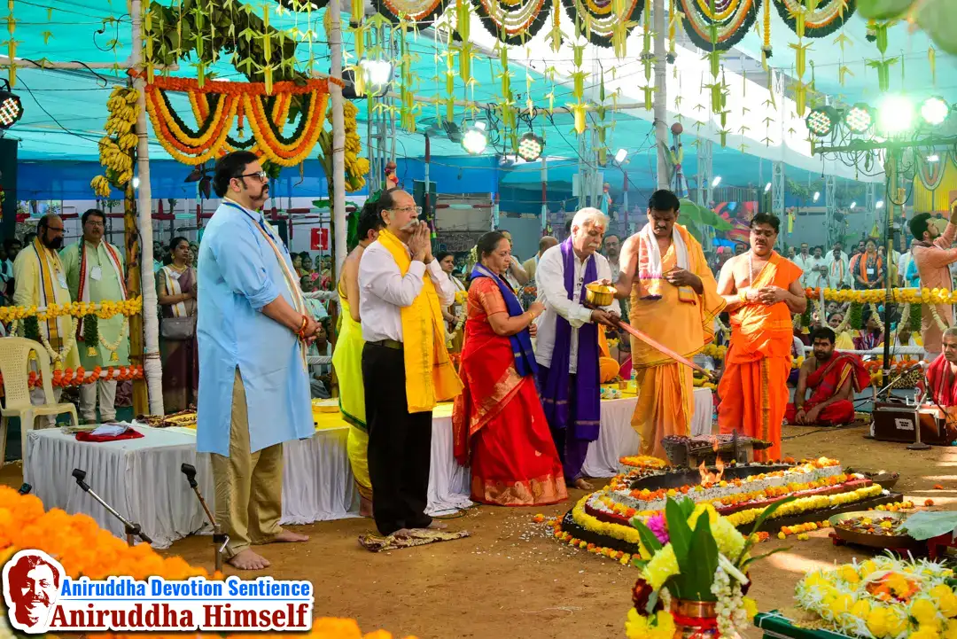 The Ekdin Sadhya Shree Ganesh Pratishtha Yaag performed during Maghi Ganesh Janmotsav