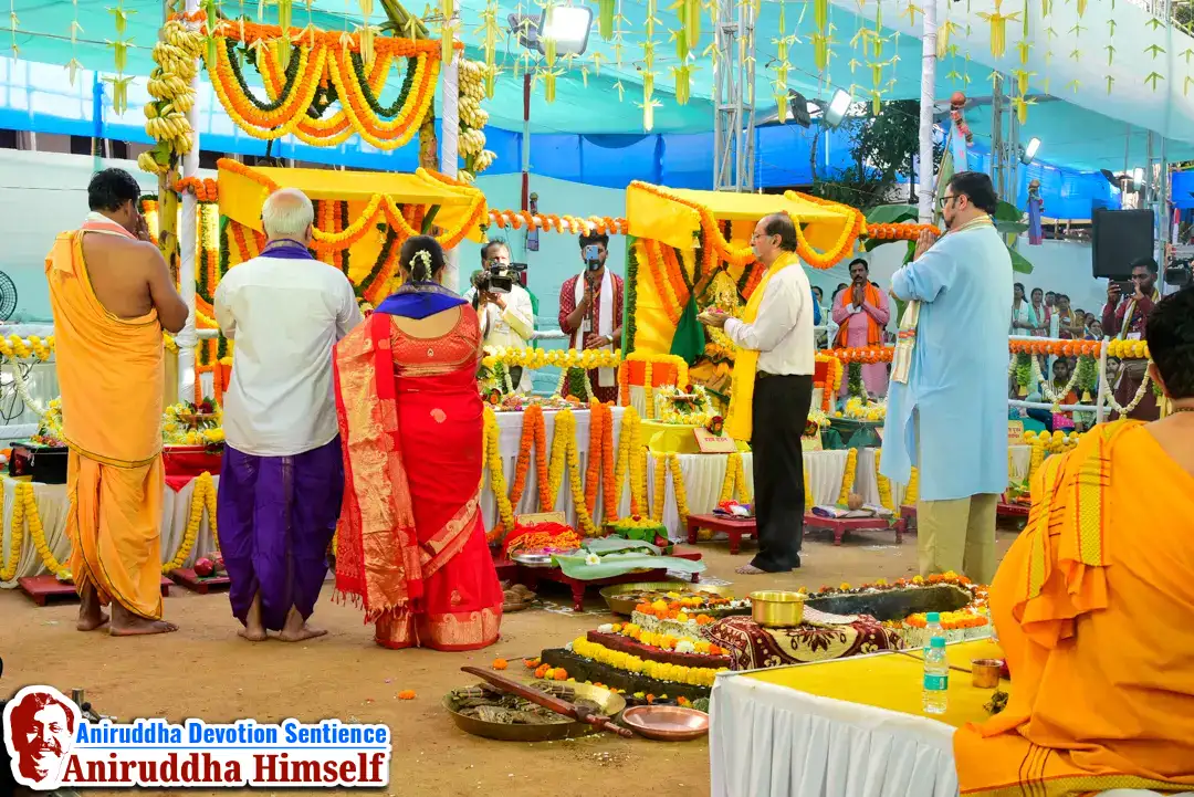 The Ekdin Sadhya Shree Ganesh Pratishtha Yaag performed during Maghi Ganesh Janmotsav