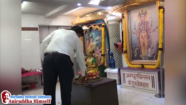 Bapu Perorming Mata Shivgangagauri Poojan