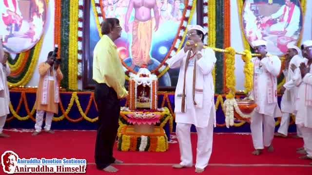 Sadguru Shree Aniruddha Bapu Accepting Appe Prasad, One of His Favorite Offerings