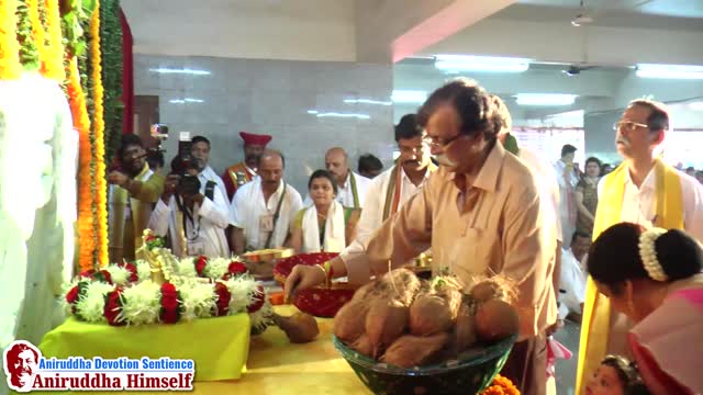 Bapu perfroming Sai-sat poojan at Shree Ramravami utsav 2016